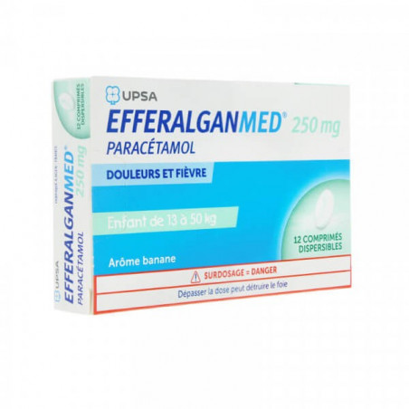 Efferalgan MED 250 mg 12 comprimés dispersibles