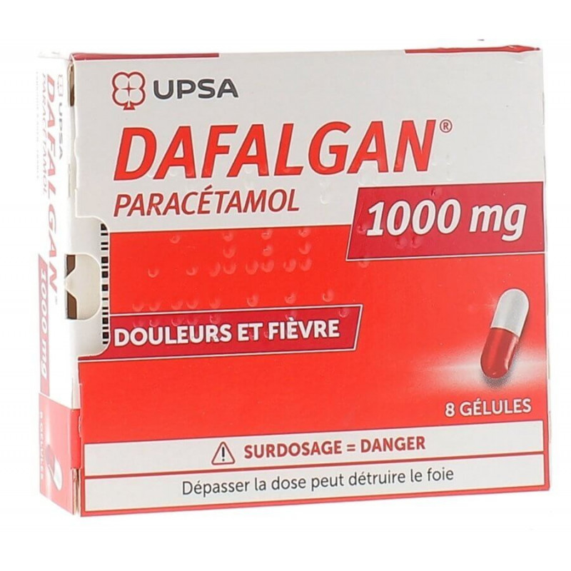 Dafalgan 1g 8 capsules UPSA 