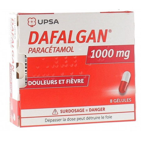 Dafalgan 1g 8 capsules UPSA 