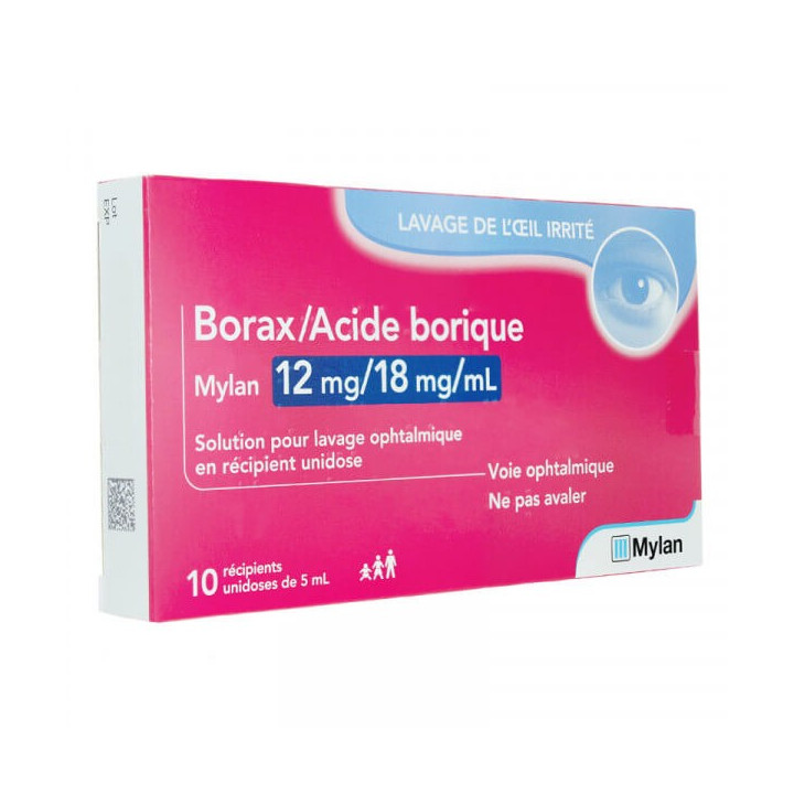 Borax / Boric Acid 10 Single-Dose Ophthalmic Mylan