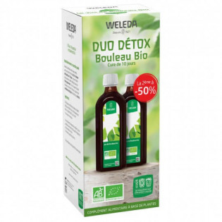 Weleda Duo Détox Jus de Bouleau Bio Cure de 10 jours 