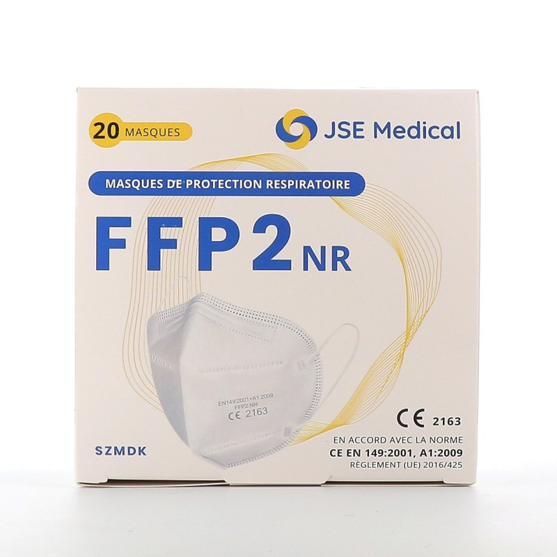 Masques respiratoires FFP2 (boite de 20 masques)