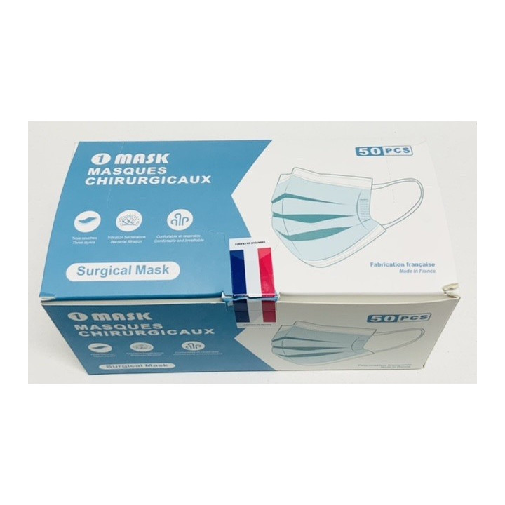 Surgical Masks ROSES Type IIR Box of 50