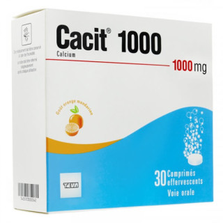 Cacit 1000 mg 30 comprimés effervescents 