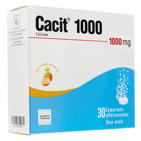 Cacit 1000 mg 30 comprimés effervescents 
