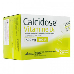 Calcidose Vitamine D3 500 mg/400 UI 60 sachets