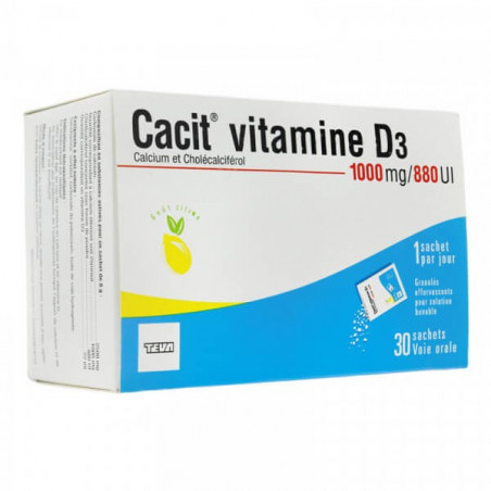 Cacit Vitamine D3 1000 mg/ 880 UI 30 sachets 