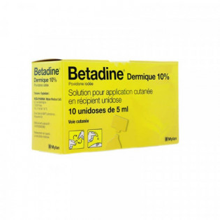 Betadine Dermique 10% 10 unidoses de 5 ml