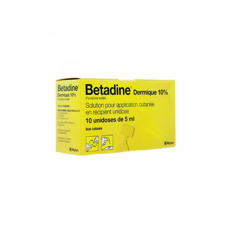 Betadine Dermal 10% 10 unidoses of 5 ml