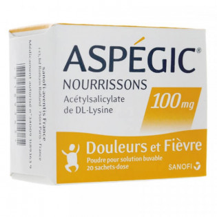 Aspégic Nourrissons 100 mg 20 sachets