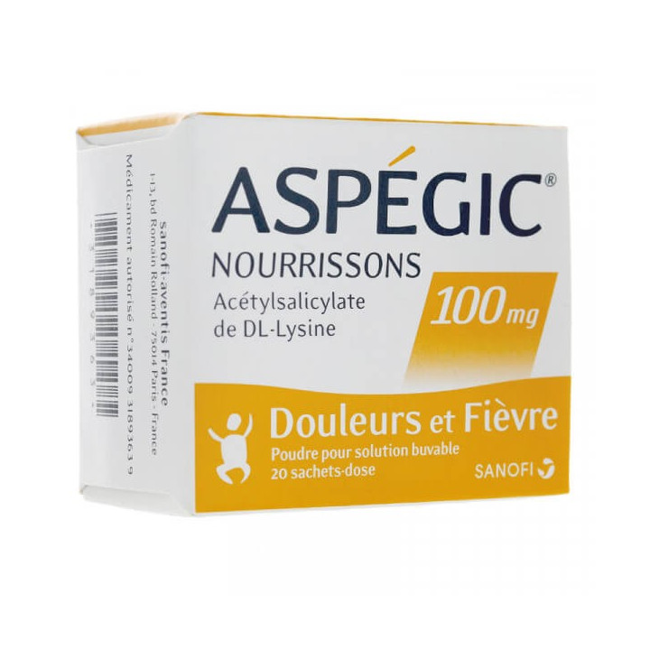 Aspegic Infants 100 mg 20 sachets