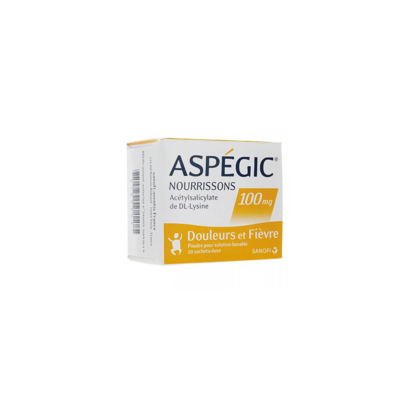 Aspegic Infants 100 mg 20 sachets