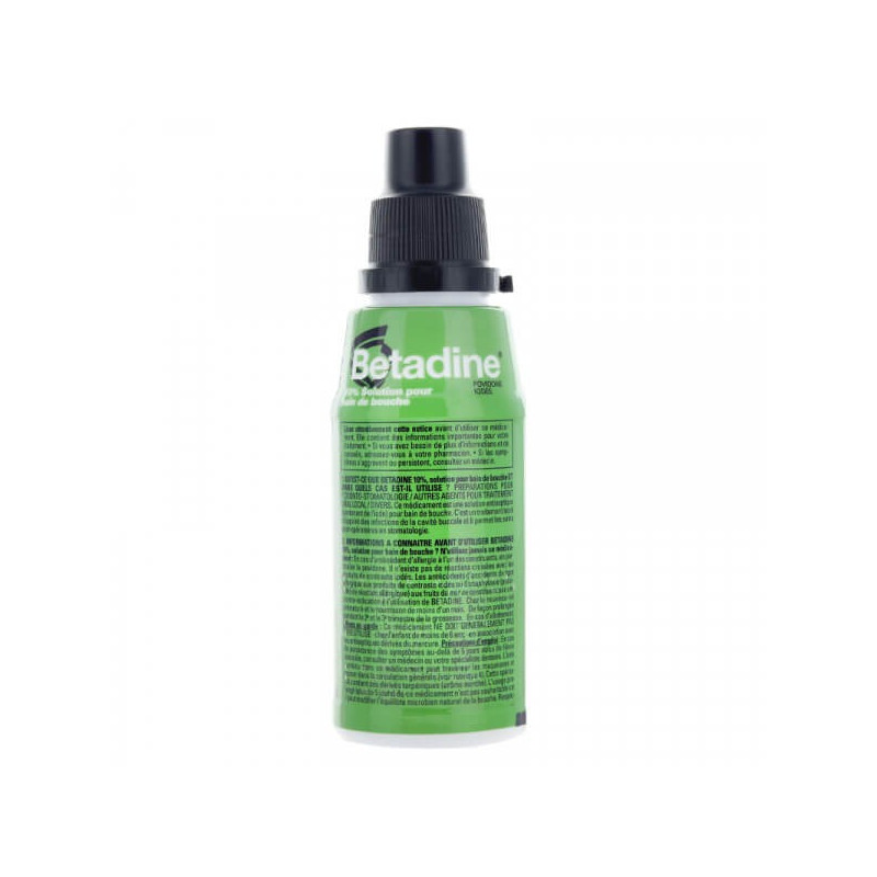 Betadine Solution pour bain de bouche 10% 125 ml