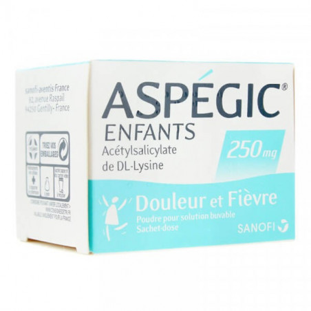 Aspégic Enfants 250 mg 20 sachets 