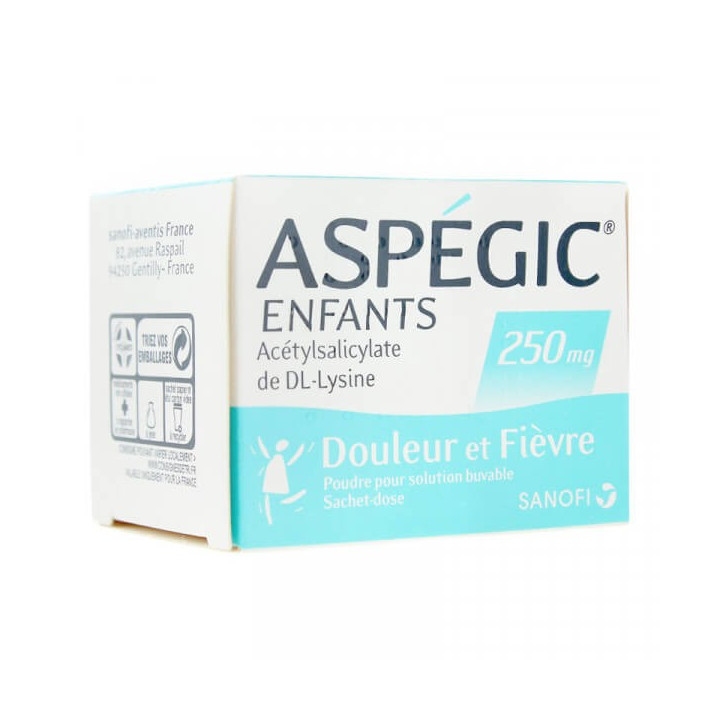 Aspegic Children 250 mg 20 sachets 