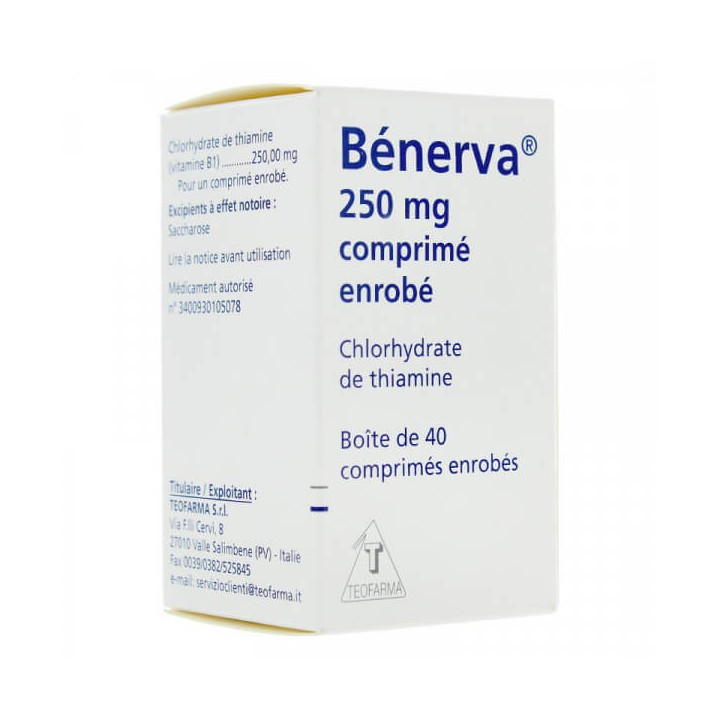 Bénerva 250 mg 40 comprimés 