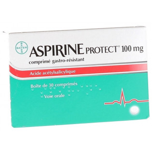 Aspirine Protect 100 mg 30 comprimés 