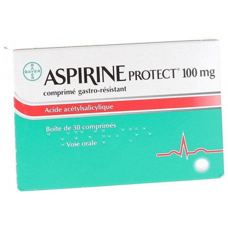 Aspirine Protect 100 mg 30 comprimés 