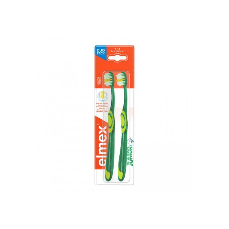 Elmex Brosse à Dents Junior 6-12 ans Lot de 2