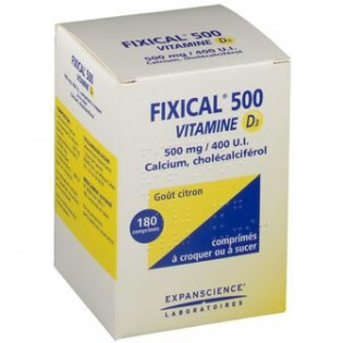 Fixical Vitamin D3 1000 mg/800 IU 30 chewable tablets