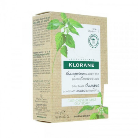 Klorane Shampoing Masque 2 en 1 8x3g