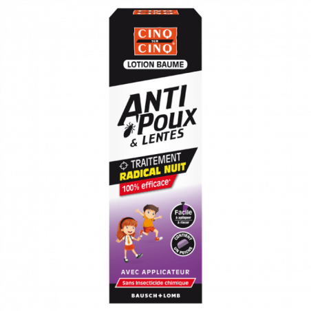 CINQ SUR CINQ LOTION BAUME ANTI POUX ET LENTE 100ML