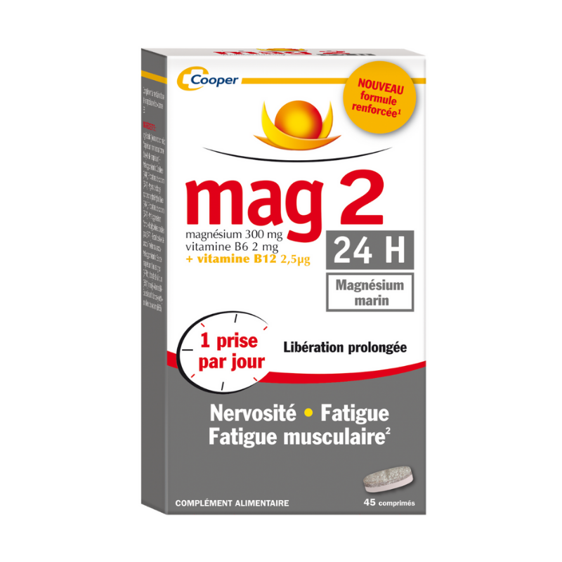 Mag 2 24H boîte de 45 comprimés Mag 2 24H boîte de 45 comprimés