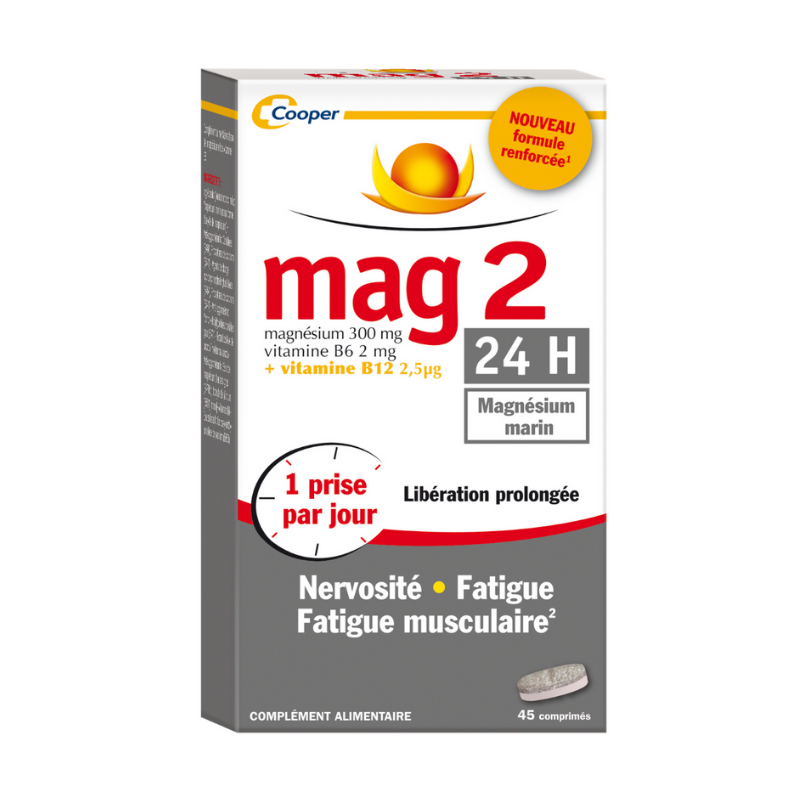 Mag 2 24H box of 45 tablets
