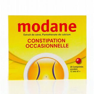 Modane Constipation Occasionnelle 20 comprimés enrobés 