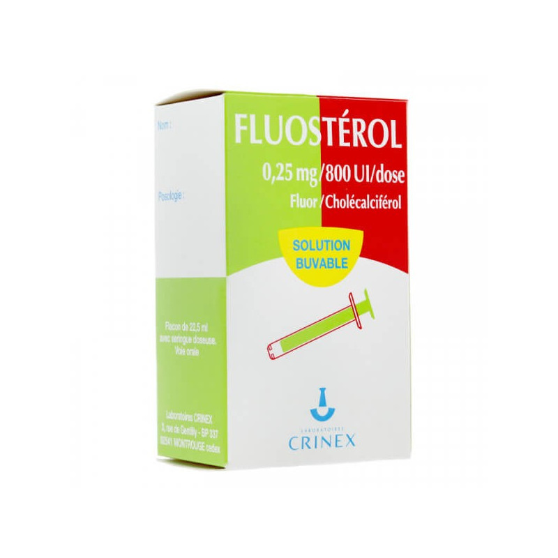 Fluostérol 0,25 mg/800 UI/dose Flacon 22,5 ml