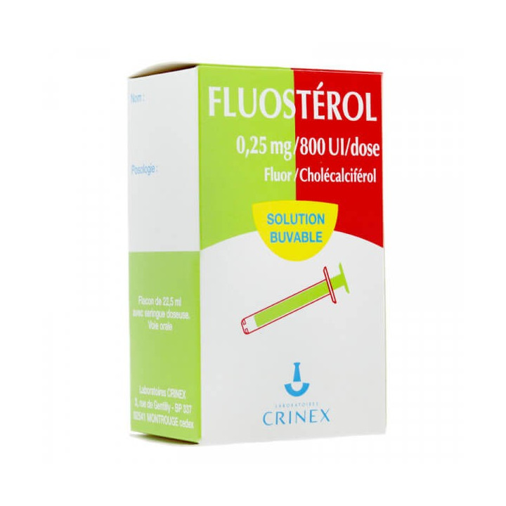 Fluosterol 0.25 mg/800 IU/dose 22.5 ml bottle
