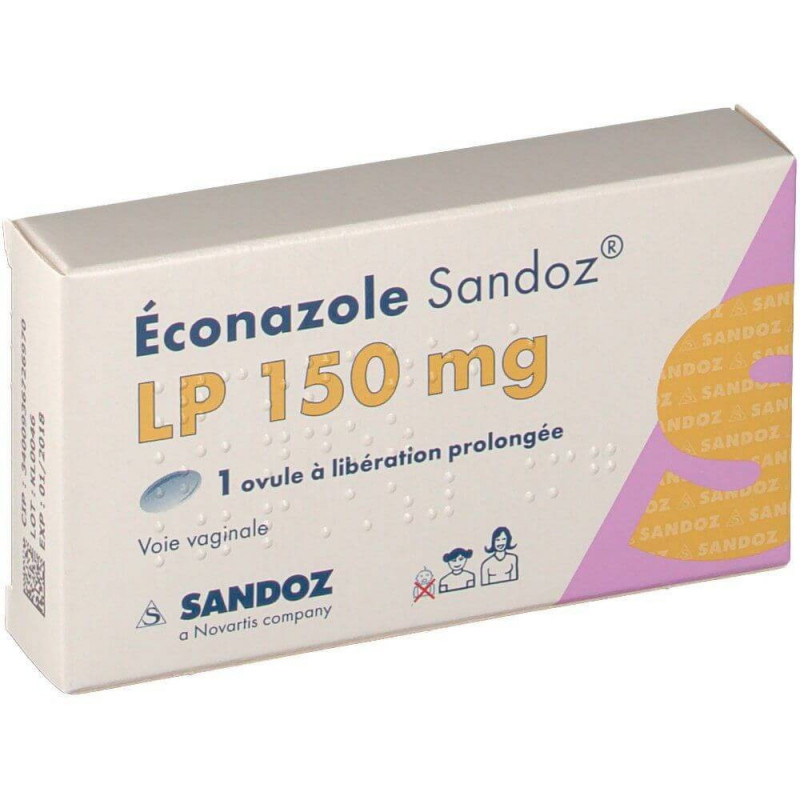 Econazole 1 Ovule LP 150 mg Sandoz 