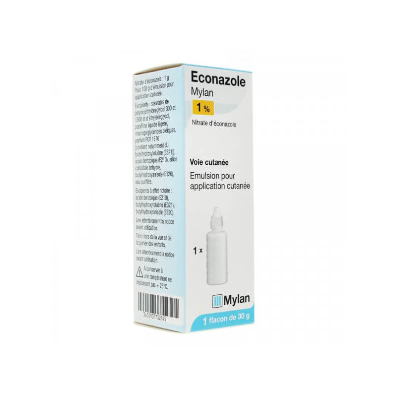 Éconazole 1% Emulsion Mylan 30 g