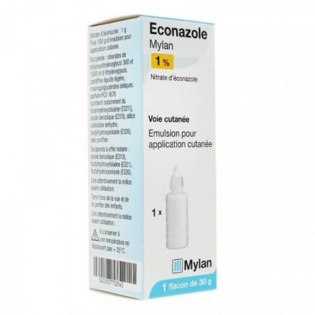 Éconazole 1% Emulsion Mylan 30 g