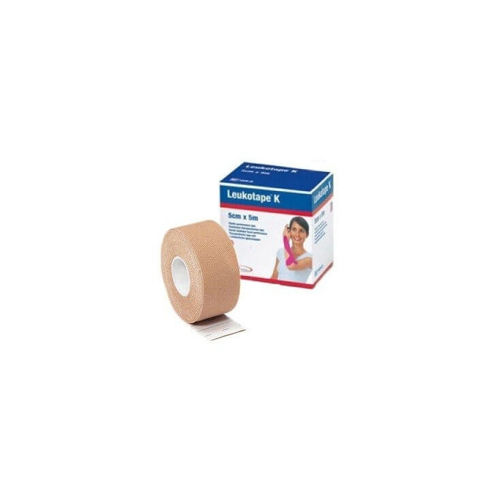 Leukotape K Bande Taping de Kinésiologie Chair 5 cm x 5 cm 