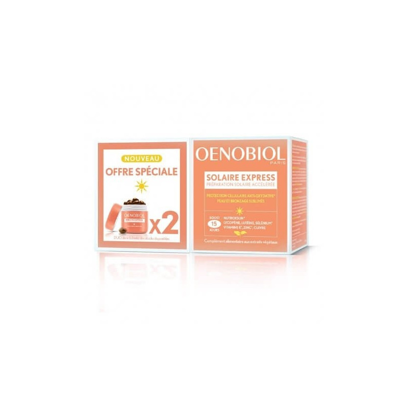 Oenobiol Solaire Express 15 Capsules Lot de 2 