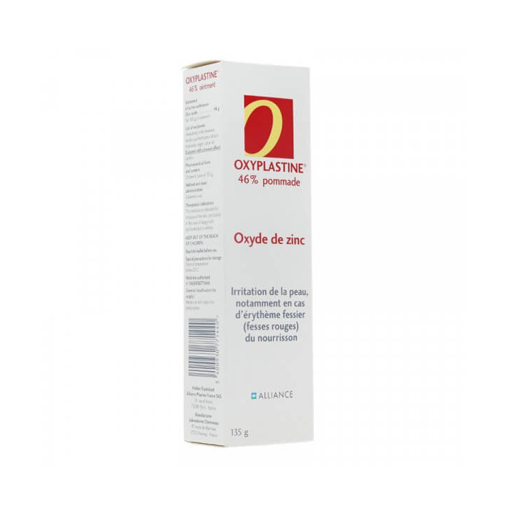 Oxyplastine 46% Pommade à l'oxyde de zinc 135 g