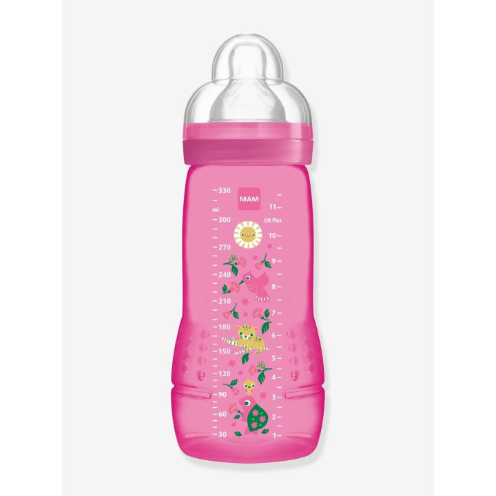 MAM Biberon Easy Active 2ème âge 330 ml Jaune  