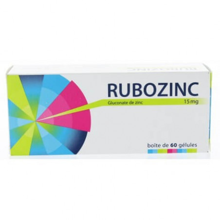 Rubozinc 60 gélules 