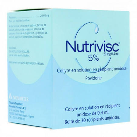 Nutrivisc 5% Eye drops 30 single doses 