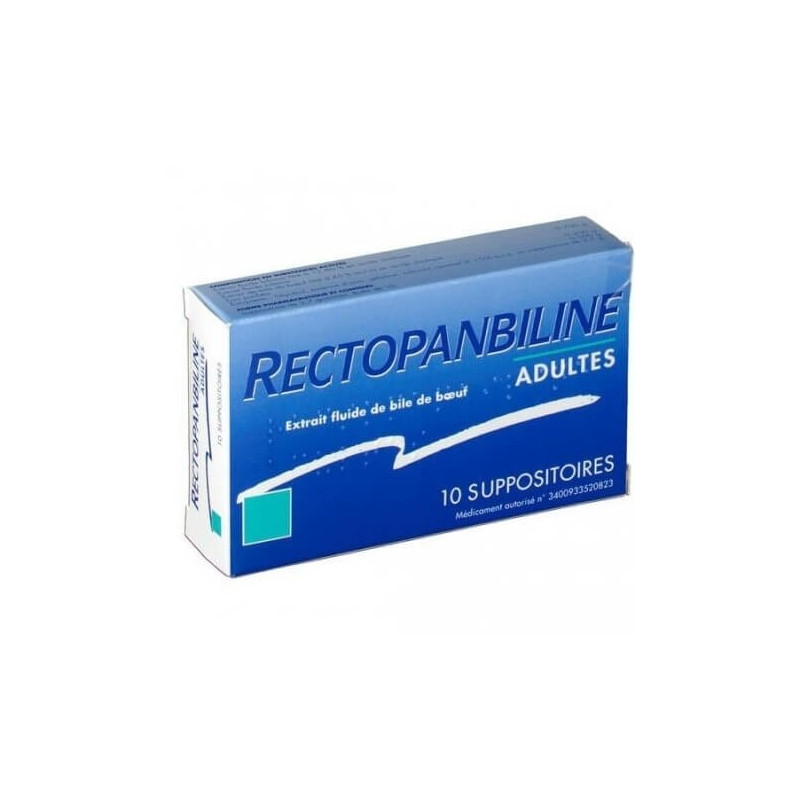Rectopanbiline Adultes 10 suppositoires 