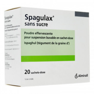 Spagulax Sans Sucre Poudre Effervescente 20 sachets 