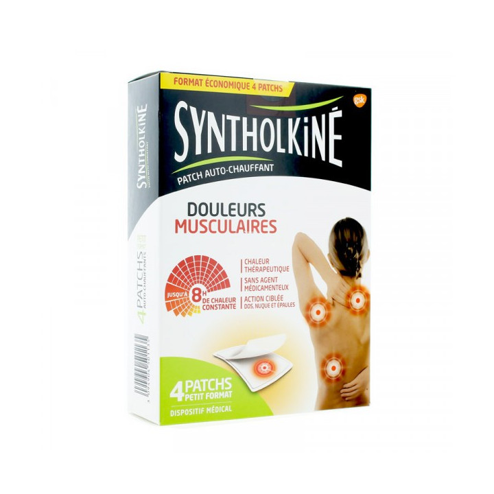 4 PATCHS CHAUFFANTS PETIT FORMAT ACTION CIBLEE DOS NUQUE ET EPAULES DOULEURS MUSCULAIRES