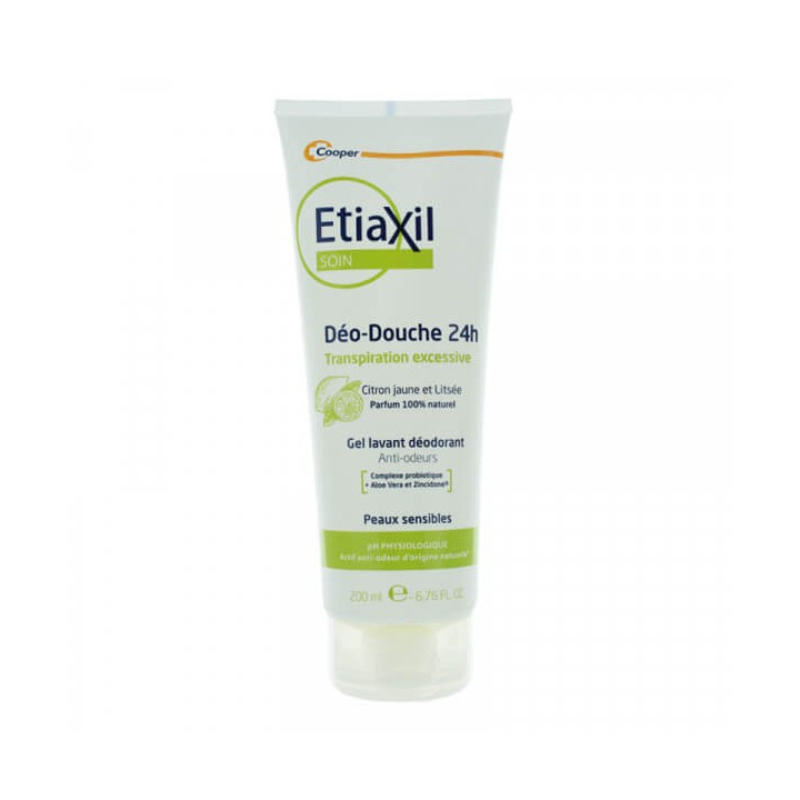 Etiaxil Deo-Douche 24h Deodorant Washing Gel Yellow Lemon and Lime 200 ml