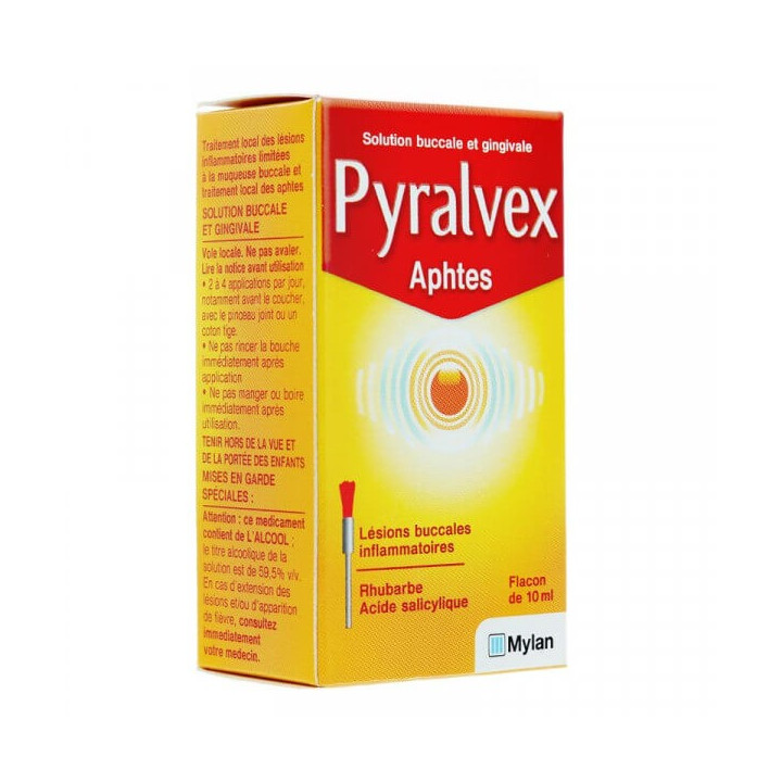 Pyralvex Solution Buccale et Gingivale 10 ml