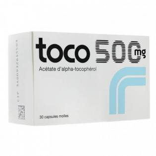 Toco 500 mg 30 Capsules Molles