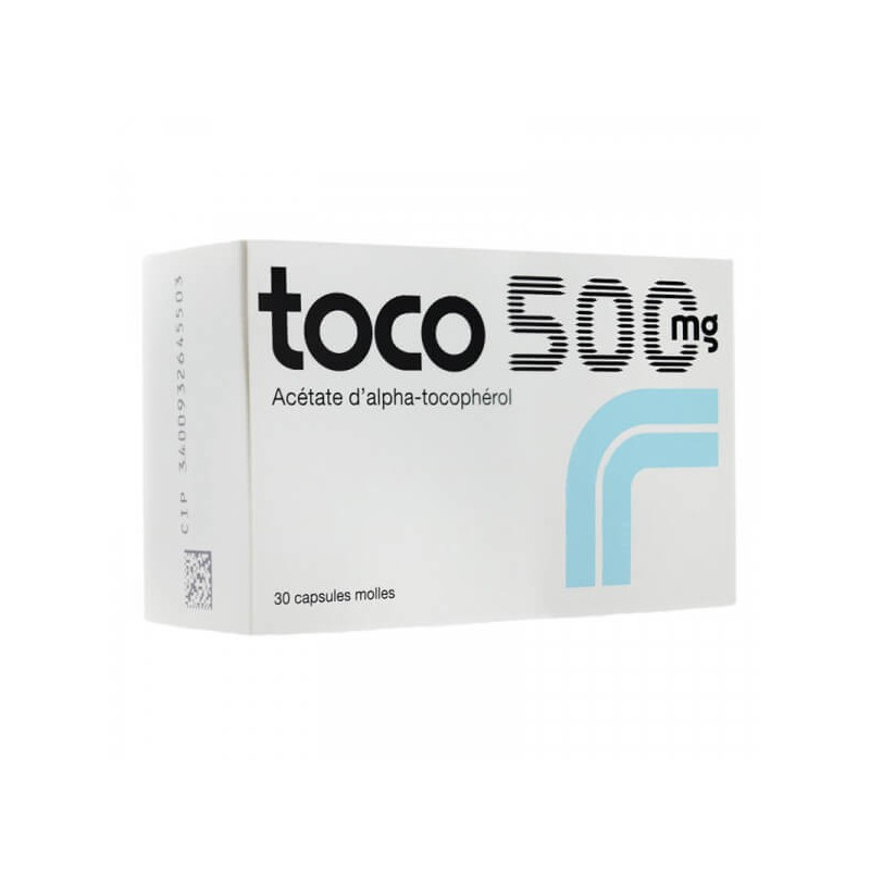 Toco 500 mg 30 Capsules Molles