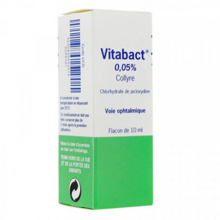 Vitabact 0,05% Collyre 10 ml