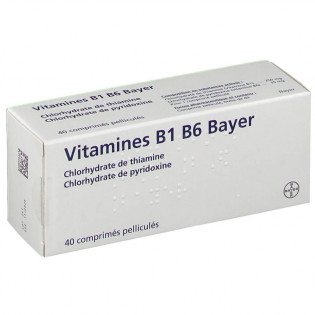 Vitamins B1 B6 Bayer 40 Film-coated Tablets 