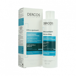 Vichy Dercos Ultra Apaisant Shampooing Dermatologique Cheveux Normaux à Gras 200 ml